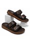 Men's Durable, Stylish, Comfortable Walking and Street Holiday Slippers with Velcro Fastening on the Upper.