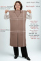 Women's Plus Size Knitwear Spring Summer Accordion Stretchy Knit Standard Long Mercerized Mother Vest - 3