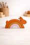 Natural Wooden Rabbit Montessori Toy - 5