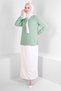BLUZ 43800 WITH COLLAR BINDING DETAIL - 2