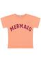Mermaid Printed T-Shirt for Ages 6-9 - Powder