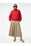 Crinkle Parachute Fabric Long Sleeve Pocketed Zippered Stand Collar Crop Raincoat