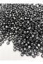 50gr Letter Beads - 4x7mm Flat White Letter Beads on Black Background (50gr,~375 Pieces) - 5