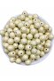 12mm Matte Metallic Cream Color Beads, Beads for Bag Making (100Gr ~100 Pieces Beads)