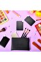 8 Pcs Stainless Steel Mirror, Unbreakable Small Purse Mirror, Rectangular Handheld Tiny Mirrors with PU Leather Case for Makeup, Women, Men - 4