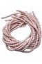 Lino Beads, Powder Pink Color Polymer Clay Lino Dough Bead String, 6x6mm Cylinder 40cm String Fimo - 3