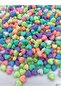 25gr 10mm Pastel Mixed Color Plastic Heart Model Beads, Jewelry Making Beads (25gr,~60 Pieces) - 2