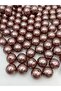 20mm Brown Plastic Pearl Beads, Beads for Bag and Jewelry Making (250 Gr,~60 Pcs)