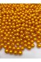 12mm Orange Color Plastic Pearl Beads, Bag and Jewelry Making Beads (100 Gr,~120 Pieces) - 2