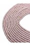 Lino Beads, Powder Pink Color Polymer Clay Lino Dough Bead String, 6x6mm Cylinder 40cm String Fimo - 2