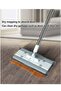 Microfiber Floor Mop with 2 Washable Pads, 360° Swivel for Hardwood & Windows - 3