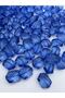 100gr Cobalt Blue Large Striped Herringbone Model Acrylic Beads, 20x30mm Bag Making Beads (20 Pieces) - 3