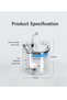 Automatic Cat Water Fountain with Filter, Transparent Indoor Pet Water Dispenser - 5