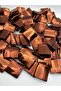 100gr Brown Metalized Square Lozenge Model Beads, Accessories, Jewelry Bag Beads (100gr,~17 Pieces) - 3