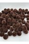 20mm Brown, Coffee Color Velvet Beads Jewelry Making, Bag Bead (100gr,~20 Pieces) - 3