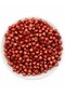 50gr 8mm Matte Metallic Red Color Pyramid Beads, Jewelry Making Hobby Beads (50gr,~275 Pieces)