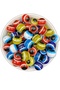 10Pcs 16mm Mixed Color Round Acrylic Evil Eye Beads, Jewelry Making Eye Beads