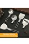 6-Piece Folding Kitchen Utensils Set, Portable Stainless Steel Cookware for Camping & Picnic