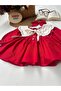 Embroidery Detail Collared Powder Dress - 3
