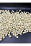 100gr 10mm Matte Metallic Cream Color Pyramid Beads, Jewelry Making Hobby Beads (~270 PIECES) - 3