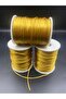 Flush Thread, 100 Meters (Coil) Gold / Golden Yellow Flush Thread, 1mm Flush Thread / Rat Tail Jewelry Bracelet Thread - 2