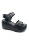 Wirgo Genuine Leather Comfort Orthopedic Women's Sandals Black - 4
