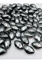 100gr Smoked / Anthracite Color Large Metalized Almond Beads, Accessory Jewelry Bag Beads (100gr,~20 Pieces) - 3