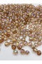 100gr 12mm Oblate Mink with Janjan / Light Coffee Acrylic Beads with Janjan, Jewelry, Bag Bead (~170 Pieces) - 2