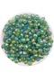 100gr Emerald Green Color Oblate 10mm Janjan Acrylic Beads, Jewelry, Bag Making Beads (300 Pieces) - 4