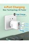 EU Travel Adapter,40W Fast Charger with 2 USB C and 2 USB A Ports,Universal European Wall Plug - 6