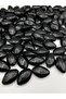 100gr Black Color Large Metalized Almond Beads, Accessory, Jewelry Bag Beads (100gr,~20 Pieces) - 3