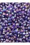 Purple Color Flat 10mm Janjan Acrylic Beads, shiny Jewelry, Bag Making Beads (50gr,~150 Pieces) - 2