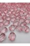 100gr Pink Color Large Striped Herringbone Model Acrylic Beads, 20x30mm Bag Beads (20 Pieces)