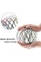 304 Stainless Steel Flow Ring, Kinetic Science Toy for Stress Relief, Multi-Sensory, Rainbow - 2