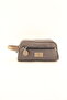 Unisex Canvas Coffee Waterproof Shaving Organizer Personal Care Travel Makeup Daily Bag - 2