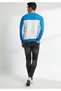 Men's crew neck double knit b Printed cotton-lined sweatshirt - 6