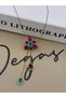 Steel Gold Purple Colored Zircon Stone Elevator Flower Model Y Necklace - 2