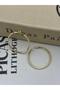 Gold Hoop Twist through 3.4 cm Diameter Oval Hoop Earrings - 2