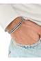 Black and silver steel men's bracelet frj10166a-j with year warranty gift packaged