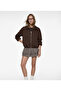 Comfortable Fit Long Sleeve Polo Collar Zippered Sweatshirt
