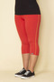 Women's Plus Size Pomegranate Side Stripe Lycra Jersey Leggings Trousers 65n28659