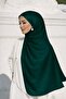 Satin Textured Janjanlı Evening Dress Shawl Green 102 - 3