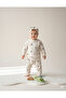 100% Organic Cotton Ribbon Patterned 3-Piece Baby Girl Set – Headband, Long Sleeve Top and Bottom - 5