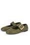 , Women's Genuine Leather Ballet Flats 1611022Z2759 Khaki - 6