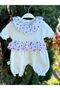 Summer Floral Fabric Detailed Short Sleeve Jumpsuit Without Booties and Butterfly Bandana / Summer Edition