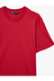 Regular Fit Short Sleeve Crew Neck Cotton Basic T-Shirt - 5