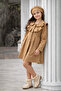 Girl's Ruffled Seasonal Beret Waterproof Trench Coat/Mantle/Jacket/Raincoat (Full Size Recommended) - 4