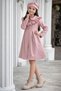 Girl's Ruffled Seasonal Beret Leather Jacket/Mantle/Trench Coat/Raincoat (Full Fit, Full Age Recommended) - 7