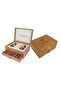 Golden Leather Box With Drawer - Pure UAE Sidr 250g and Natural UAE Samar 250g With Dates With Nuts