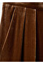 Velvet fabric pants - 8